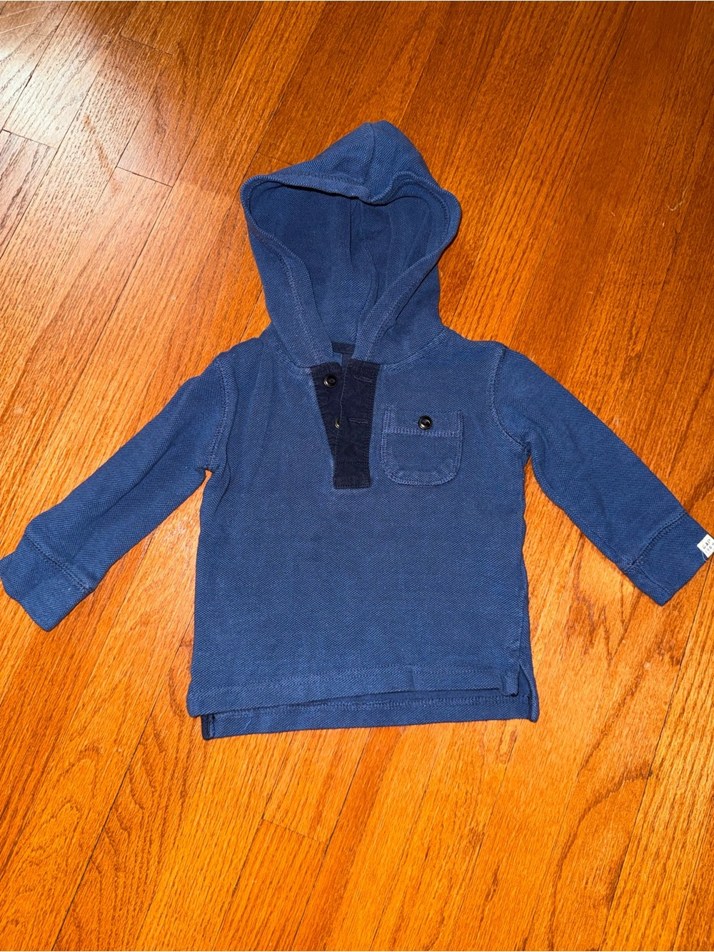 GAP Navy Blue Hooded Pullover Sweatshirt